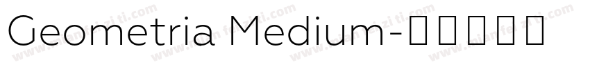 Geometria Medium字体转换